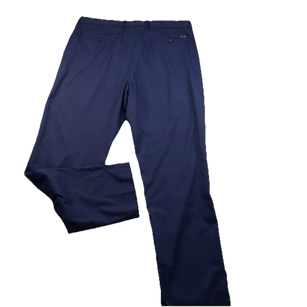RLX Ralph Lauren Pants Men Sz 35x30 Tailored Fit Performance Twill Blue Golf